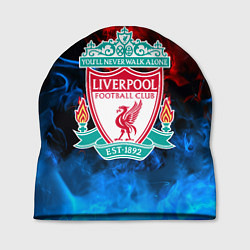 Шапка Liverpool огненный дым текстура, цвет: 3D-принт