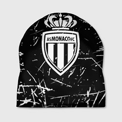 Шапка Монако белые штрихи красок