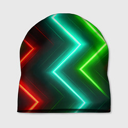 Шапка Неоновые зигзаги, цвет: 3D-принт