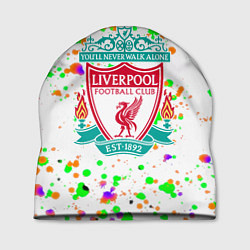 Шапка Liverpool брызги красок текстура