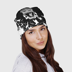 Шапка Ливерпуль белые птицы, цвет: 3D-принт — фото 2