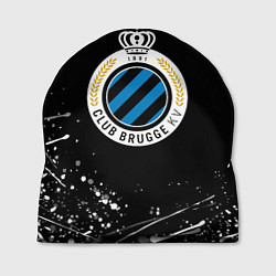 Шапка Брюгге белые краски всплеск