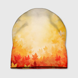 Шапка Жёлто-красный осенний, цвет: 3D-принт