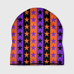 Шапка Звёзды Хэллоуина паттерн полосатый