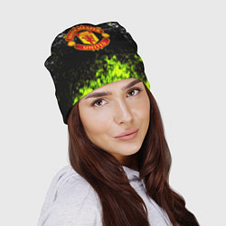 Шапка Манчестер Юнайтед кислотные краски, цвет: 3D-принт — фото 2