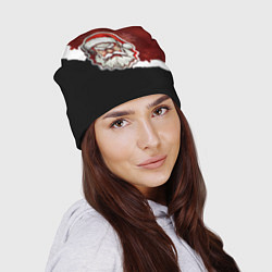 Шапка Злой дед мороз красный и черный, цвет: 3D-принт — фото 2