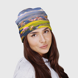 Шапка Сакура у подножия Фудзиямы, цвет: 3D-принт — фото 2