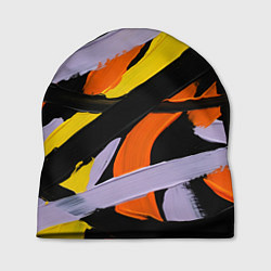Шапка Полоски краски абстракция, цвет: 3D-принт