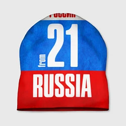 Шапка Russia: from 21, цвет: 3D-принт