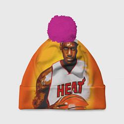 Шапка с помпоном LeBron James: Heat, цвет: 3D-малиновый