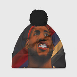 Шапка с помпоном LeBron Smile, цвет: 3D-черный