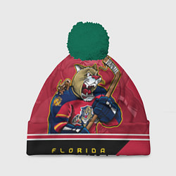 Шапка с помпоном Florida Panthers, цвет: 3D-зеленый