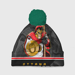 Шапка с помпоном Ottawa Senators, цвет: 3D-зеленый