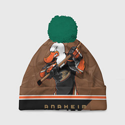 Шапка c помпоном Anaheim Ducks