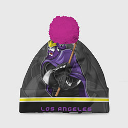 Шапка с помпоном Los Angeles Kings, цвет: 3D-малиновый