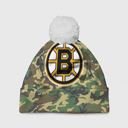 Шапка с помпоном Bruins Camouflage, цвет: 3D-белый