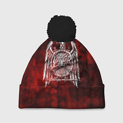 Шапка с помпоном Slayer: Blooded Eagle, цвет: 3D-черный