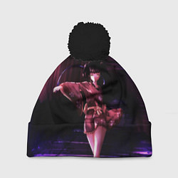 Шапка c помпоном Железная гейша