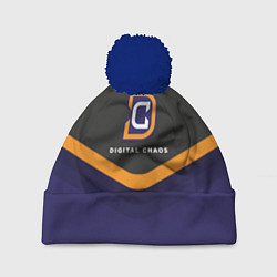 Шапка с помпоном Digital Chaos Uniform, цвет: 3D-тёмно-синий