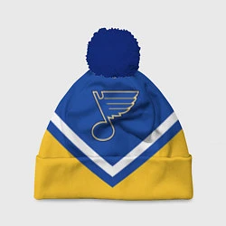 Шапка с помпоном NHL: St. Louis Blues, цвет: 3D-тёмно-синий