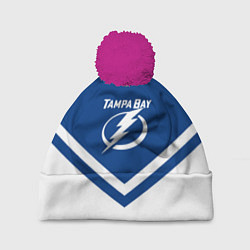 Шапка с помпоном NHL: Tampa Bay Lightning, цвет: 3D-малиновый
