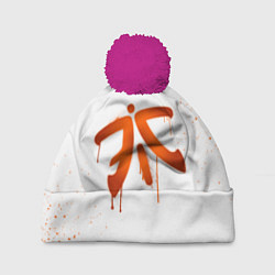 Шапка c помпоном Fnatic: White collection