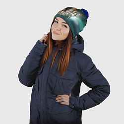 Шапка с помпоном Dead by April: Worlds Collide, цвет: 3D-тёмно-синий — фото 2