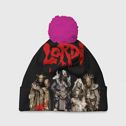 Шапка с помпоном LORDI, цвет: 3D-малиновый