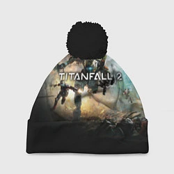 Шапка с помпоном Titanfall Battle, цвет: 3D-черный