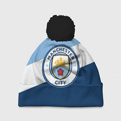 Шапка с помпоном FC Manchester City: Colors, цвет: 3D-черный
