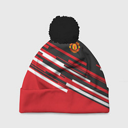 Шапка c помпоном Man UTD FC: Sport Line 2018