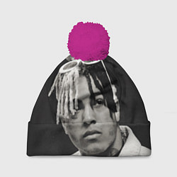 Шапка с помпоном XXXTentacion, цвет: 3D-малиновый
