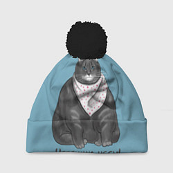 Шапка c помпоном Черешню неси!