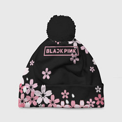 Шапка с помпоном Black Pink: Pink Sakura, цвет: 3D-черный