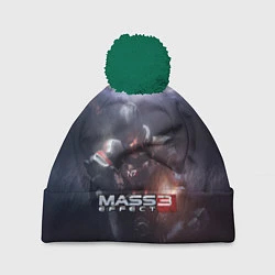 Шапка с помпоном Mass Effect 3, цвет: 3D-зеленый