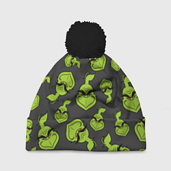Шапка c помпоном The Grinch