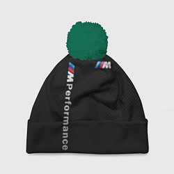 Шапка с помпоном BMW M PERFORMANCE CARBON КАРБОН, цвет: 3D-зеленый