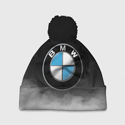 Шапка с помпоном BMW, цвет: 3D-черный