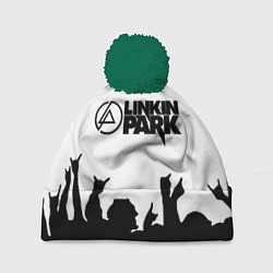 Шапка с помпоном LINKIN PARK, цвет: 3D-зеленый