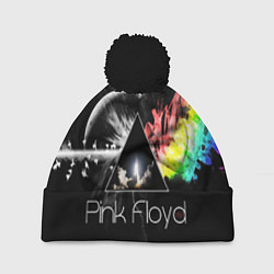 Шапка с помпоном PINK FLOYD, цвет: 3D-черный