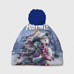 Шапка с помпоном Fortnite Новогодний, цвет: 3D-тёмно-синий