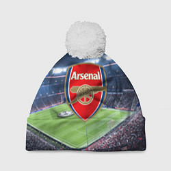 Шапка с помпоном FC Arsenal цвета 3D-белый — фото 1