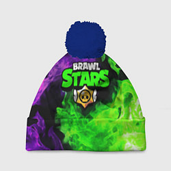 Шапка с помпоном BRAWL STARS, цвет: 3D-тёмно-синий