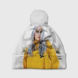 Шапка с помпоном BILLIE EILISH, цвет: 3D-белый