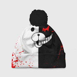 Шапка с помпоном MONOKUMA, цвет: 3D-черный