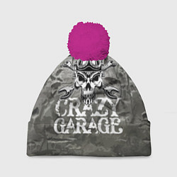 Шапка c помпоном Crazy garage