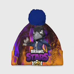 Шапка с помпоном Brawl Stars CROW, цвет: 3D-тёмно-синий