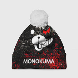 Шапка с помпоном MONOKUMA, цвет: 3D-белый