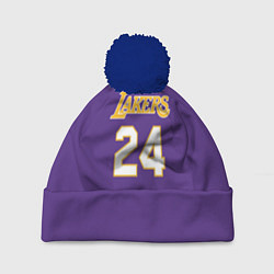 Шапка с помпоном Los Angeles Lakers Kobe Brya, цвет: 3D-тёмно-синий