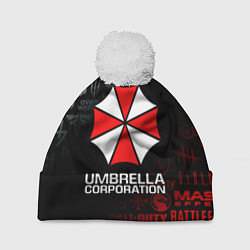 Шапка c помпоном RESIDENT EVIL UMBRELLA CORP